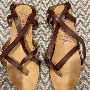Blowfish Malibu Brown Strappy Sandals – Size 9.5